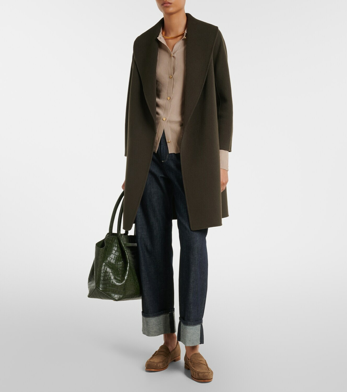 'S Max Mara Virgin wool wrap coat