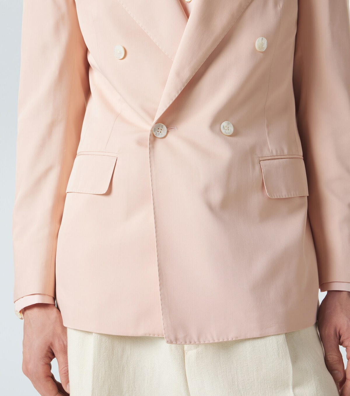Umit Benan Richard double-breasted silk blazer