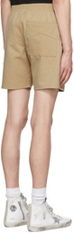 Rhude Tan Cotton Shorts