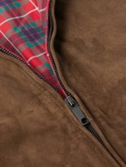 Baracuta - G9 Suede Harrington Jacket - Brown