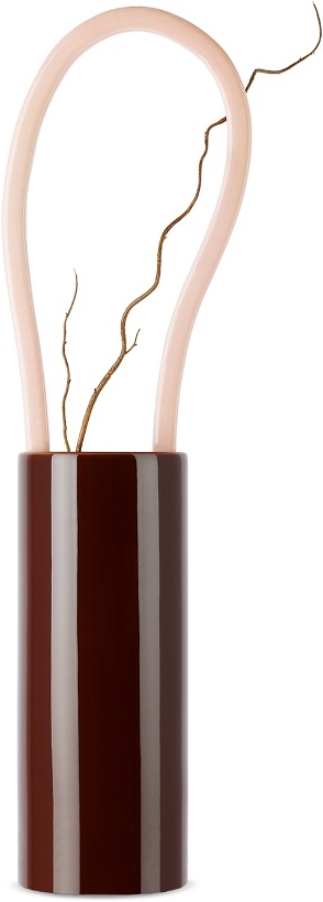 Photo: Vitra Burgundy & Pink 'Découpage' Vase