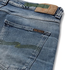 Nudie Jeans - Lean Dean Slim-Fit Tapered Distressed Organic Stretch-Denim Jeans - Men - Indigo