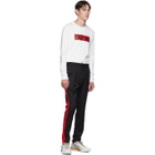 Hugo Black Solid Stripe Trousers