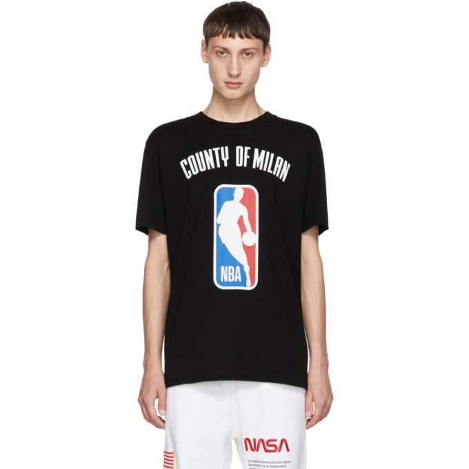 Photo: Marcelo Burlon County of Milan Black NBA T-Shirt