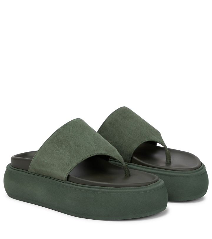 Photo: The Attico - Selene suede thong sandals