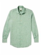 Incotex - Glanshirt Slim-Fit Linen Shirt - Green