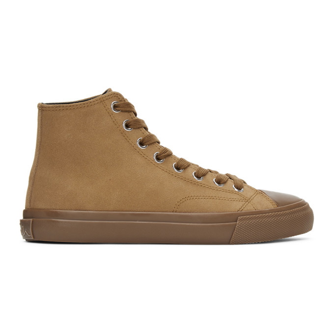 Photo: Paul Smith Taupe Suede Carver Sneakers