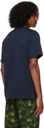 BAPE Navy College T-Shirt