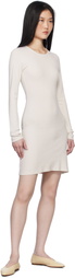 Gil Rodriguez Off-White Long Sleeve Bellevue Minidress