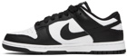 Nike Black & White Dunk Low Retro Sneakers