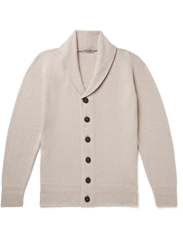 Photo: John Smedley - Cullen Slim-Fit Recycled Cashmere and Merino Wool-Blend Cardigan - Neutrals