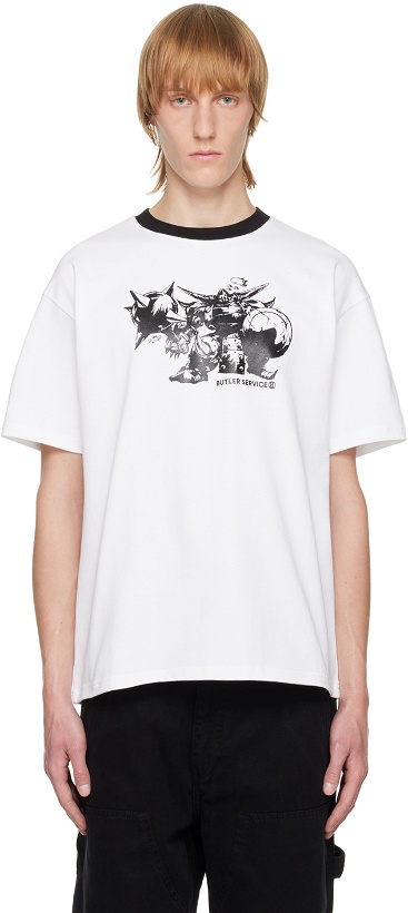 Photo: BUTLER SVC SSENSE Exclusive White Knight Fall Ringer T-Shirt