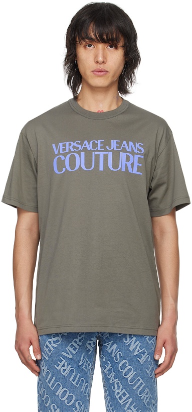 Photo: Versace Jeans Couture Gray Bonded T-Shirt