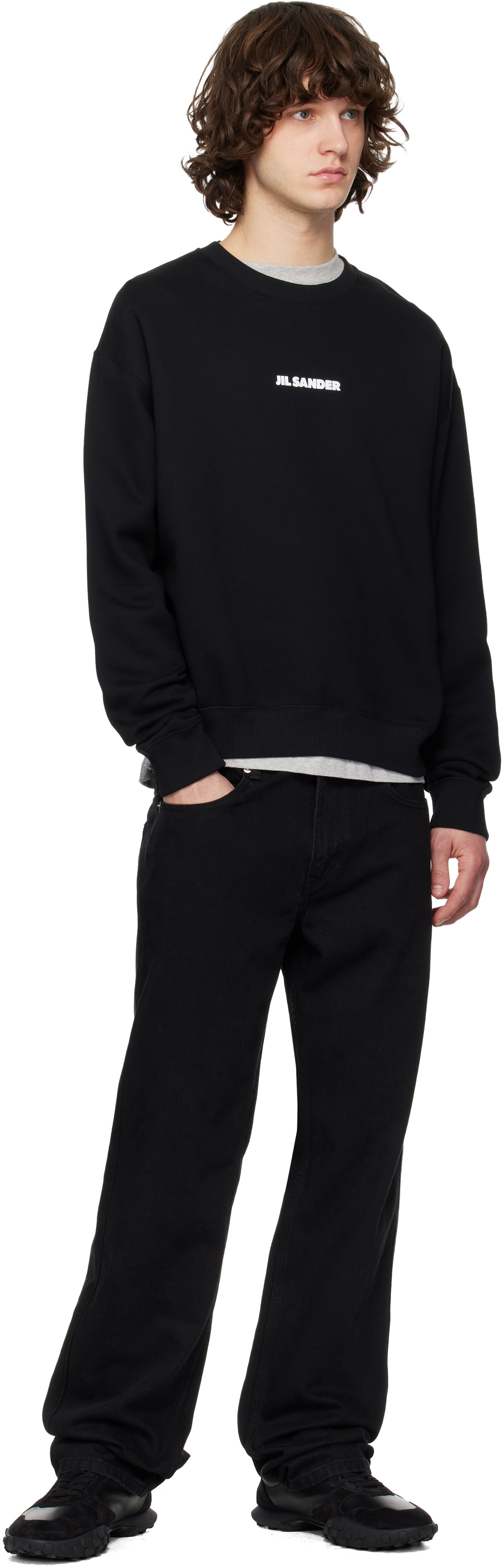 Jil Sander Black Logo Sweatshirt