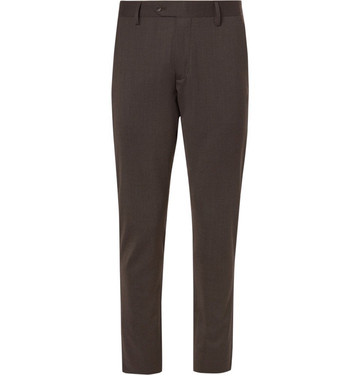 Photo: NN07 - Theo Slim-Fit Stretch-Twill Trousers - Men - Brown