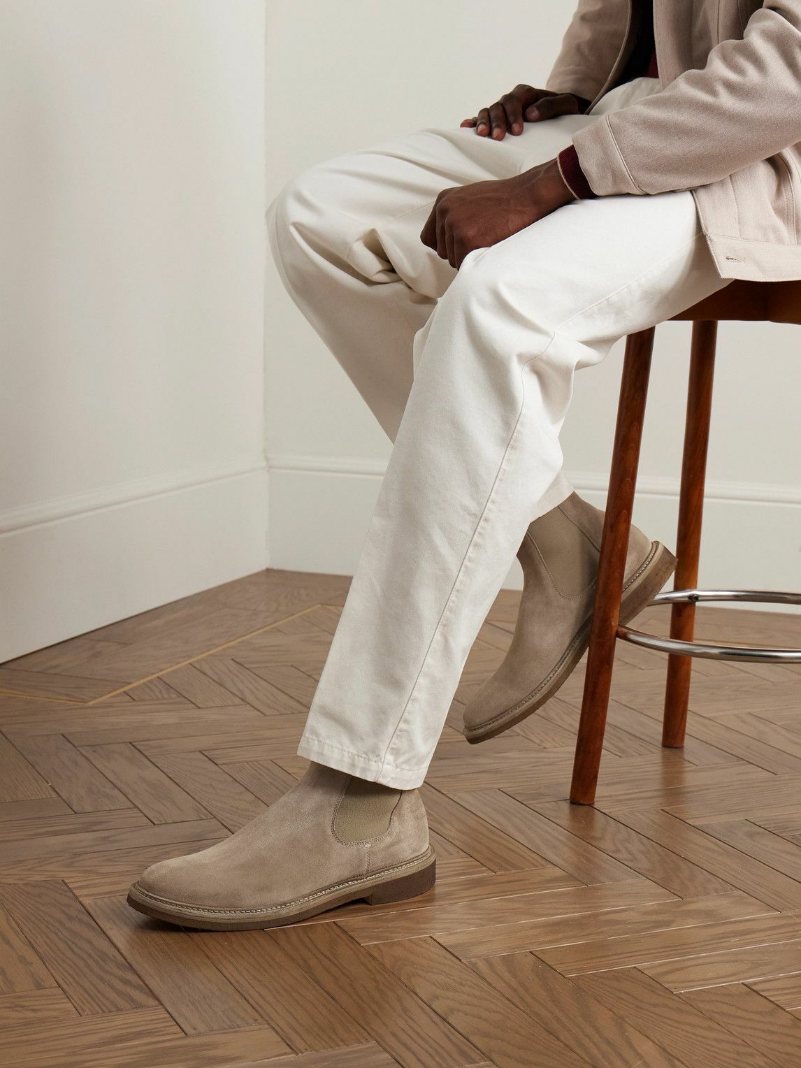 Officine Creative - Hopkins 121 Suede Chelsea Boots - Neutrals