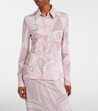 Pucci Occhi satin jersey shirt