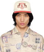 Rhude Off-White & Red Roccia Cigar Cap