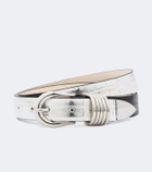 Déhanche Hollyhock reversible metallic leather belt