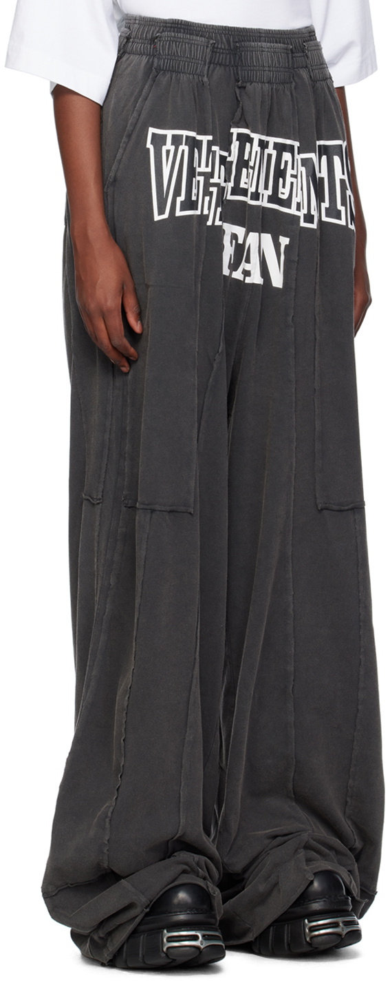 Vetements // Black Eyelet Wide Leg Lounge Pants – VSP Consignment