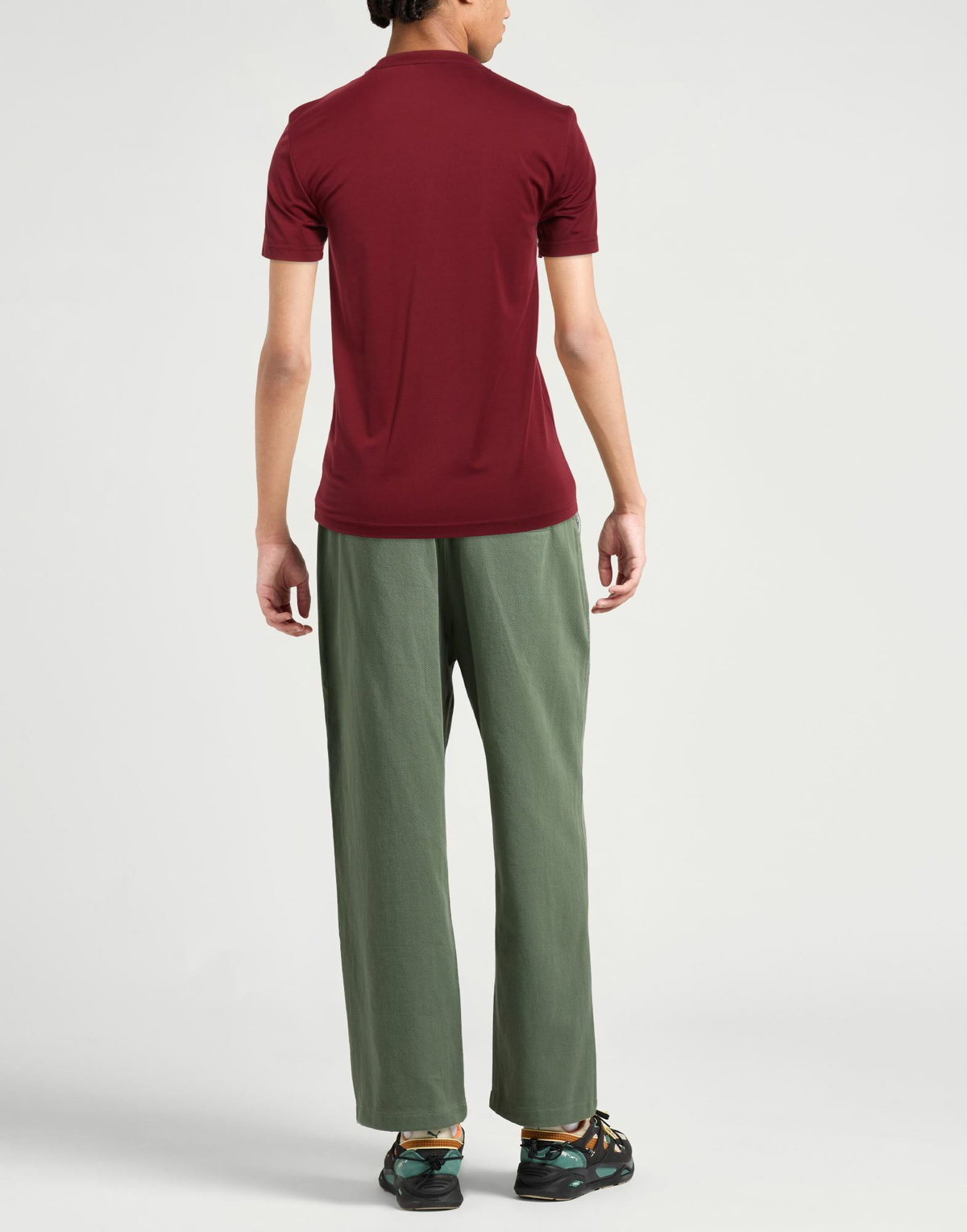Ea7 Mens T-shirt Burgundy
