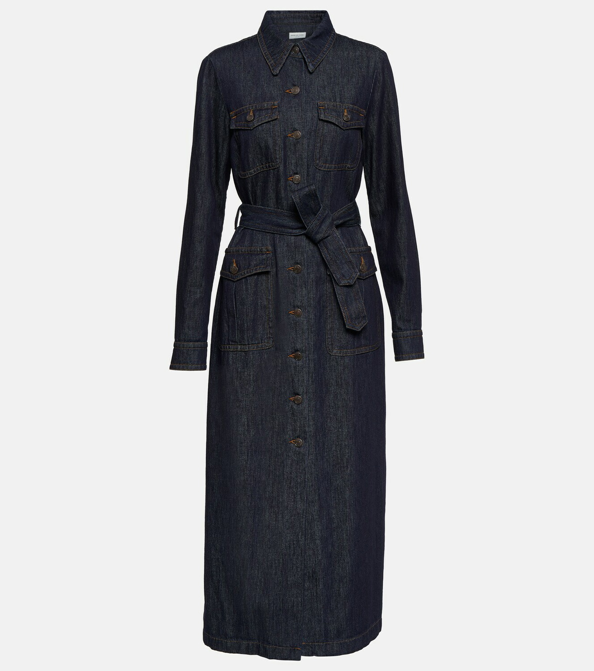 Warehouse long cheap denim dress