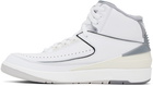 Nike Jordan White & Gray Air Jordan 2 Sneakers