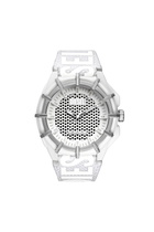 Diesel Framed solar white textile watch - Timeframes Mens in White