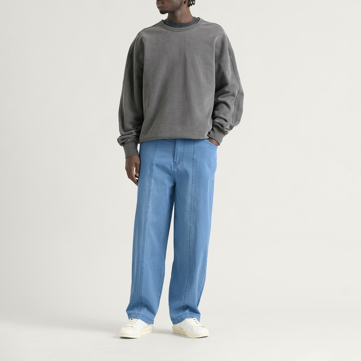 Umbro Men's Washed Drill Pant in Insignia Blue
