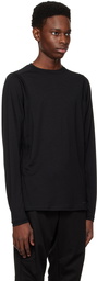 Snow Peak Black Moisture-Wicking Long Sleeve T-Shirt