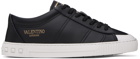 Valentino Garavani Black Cityplanet Calfskin Sneakers