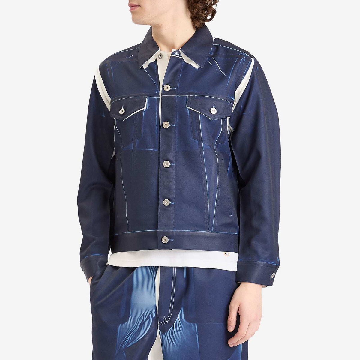 Comme des Garçons SHIRT Men's Garment Printed Twill Trucker