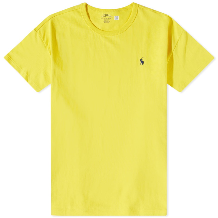 Photo: Polo Ralph Lauren Men's Heavyweight T-Shirt in Lemon Crush