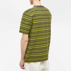 Folk Men's Hazy Stripe T-Shirt in Olive