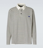 Wales Bonner City striped cotton polo shirt
