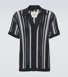 Frescobol Carioca Pinto crochet striped cotton shirt