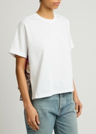 3.1 Phillip Lim Floral-print Cotton-blend T-shirt White And Multi