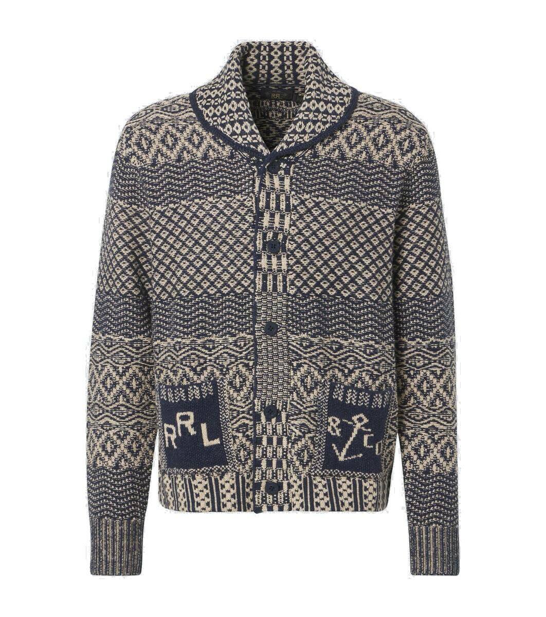 RRL Cotton, linen and wool cardigan RRL