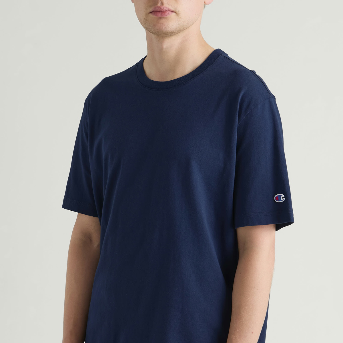 Champion Men's Reverse Weave Relaxed T-Shirt in Navy