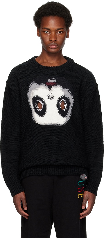 Photo: Doublet Black Intarsia Sweater