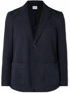 Sunspel - Unstructured Cotton and Linen-Blend Blazer - Blue