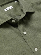DOPPIAA - Aantero Cotton-Herringbone Shirt - Green