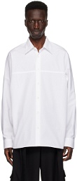 Dries Van Noten White Dolman Shirt