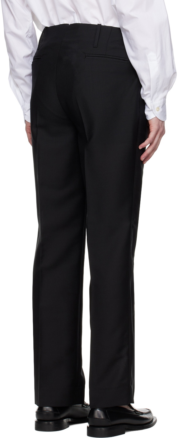 Factor's Black Creased Trousers