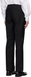Factor's Black Creased Trousers