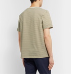 De Bonne Facture - Japan Striped Cotton-Jersey T-Shirt - Green