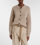 Brunello Cucinelli Ribbed-knit cashmere and wool-blend cardigan