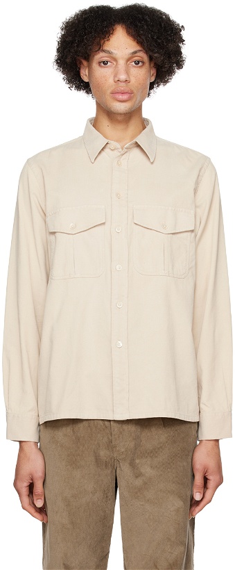 Photo: PS by Paul Smith Beige Cargo Pocket Shirt