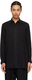 Y's For Men Black Button Shirt