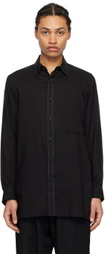 Y's For Men Black Button Shirt